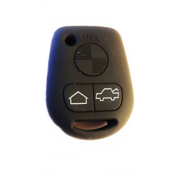 Husa cheie auto din silicon, SIL179, BMW, 3 butoane, negru