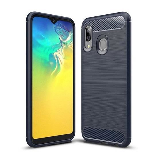 Husa Samsung Galaxy A20e - Iberry Carbon Albastru