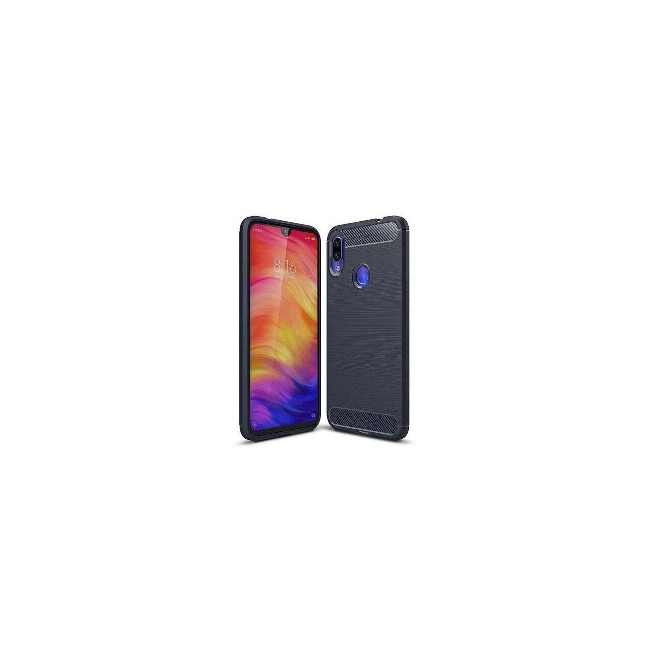 Husa Xiaomi Redmi 7 - iberry Carbon Albastru