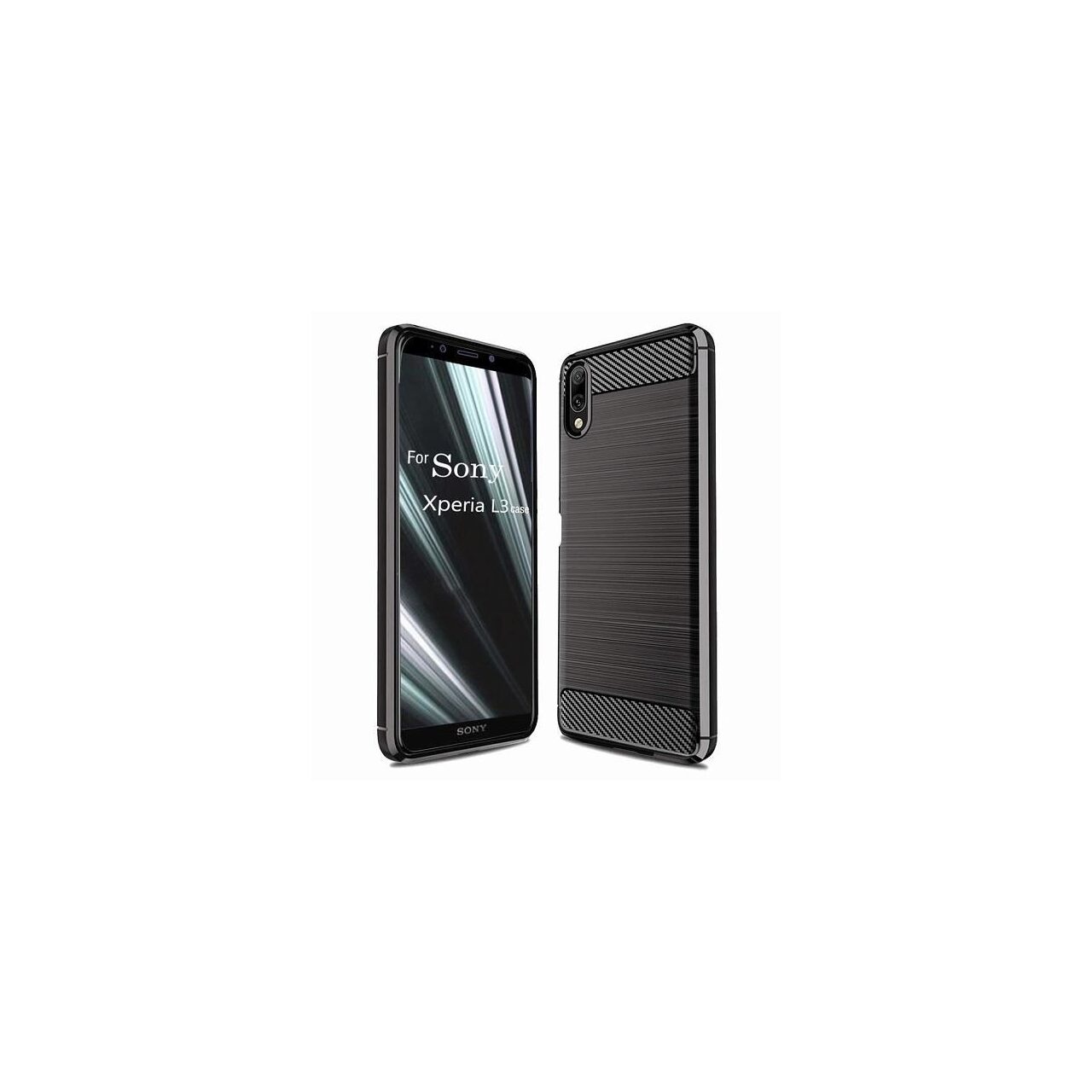 Husa Sony Xperia L3 - iberry Carbon Negru