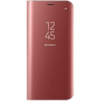 husa samsung galaxy a5 2017 roz oglinda clear view flip standing cover book rose gold permite vizualizarea prin capacul superior imagen 37_0_
0