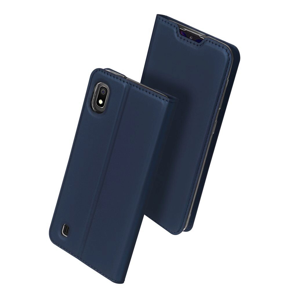 Husa Carte Dux Ducis Anti Amprenta pentru Samsung Galaxy A10, Albastru