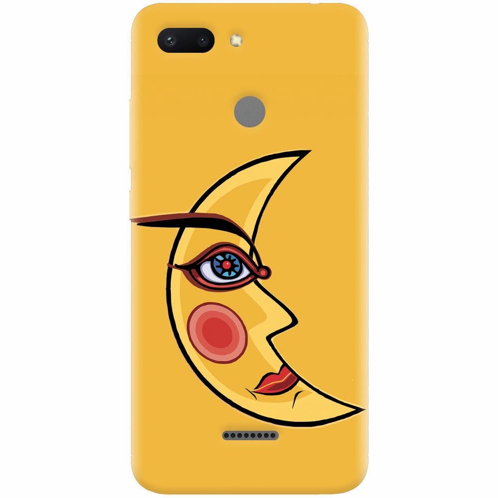 Husa silicon pentru Xiaomi Redmi 6, Yellow Moon