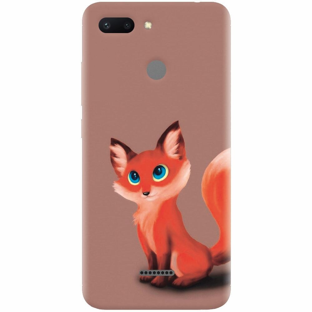 Husa silicon pentru Xiaomi Redmi 6, Fox Cartoon Animal And