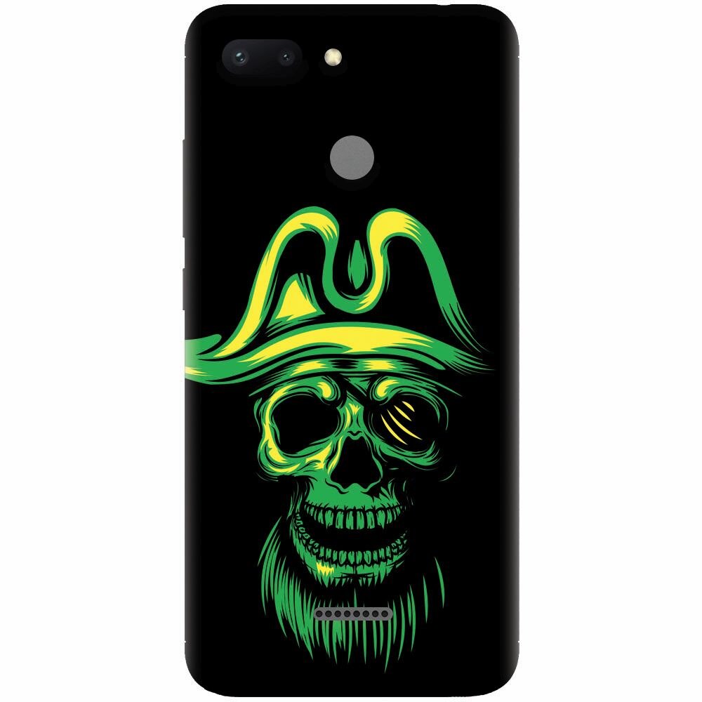 Husa silicon pentru Xiaomi Redmi 6, Pirate Skull