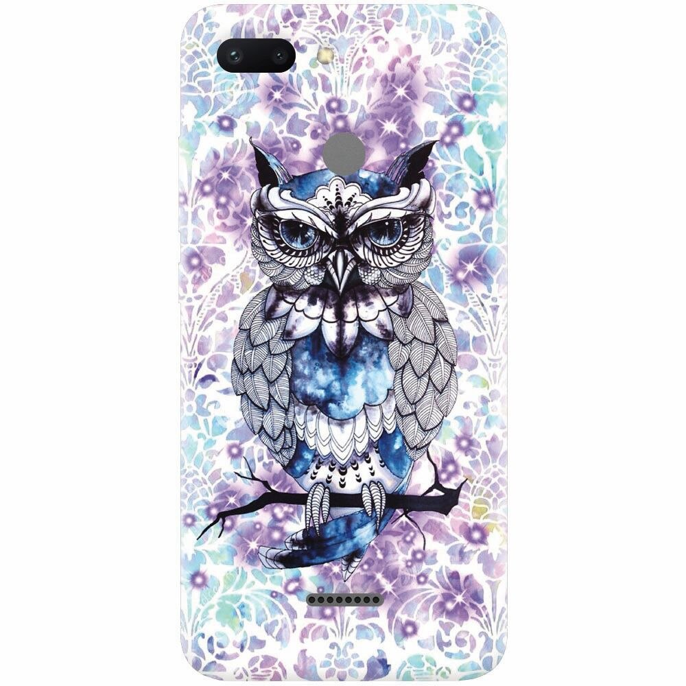 Husa silicon pentru Xiaomi Redmi 6, Abstract Owl