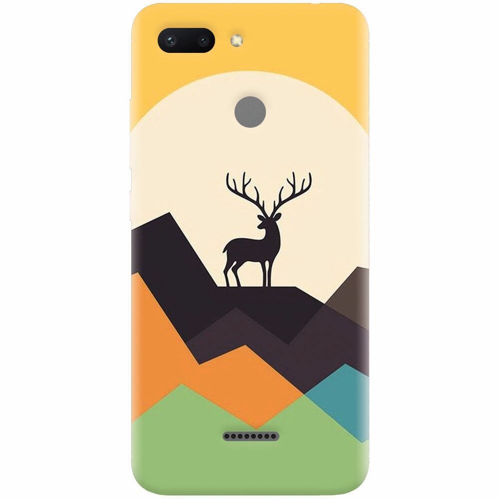 Husa silicon pentru Xiaomi Redmi 6, Abstract Deer