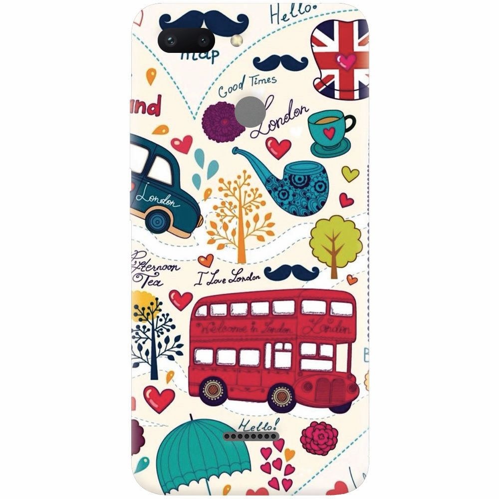 Husa silicon pentru Xiaomi Redmi 6, Welcome In London
