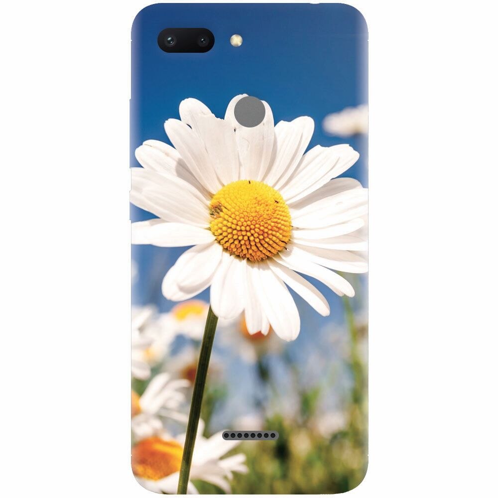 Husa silicon pentru Xiaomi Redmi 6, Daisies Field Flowers