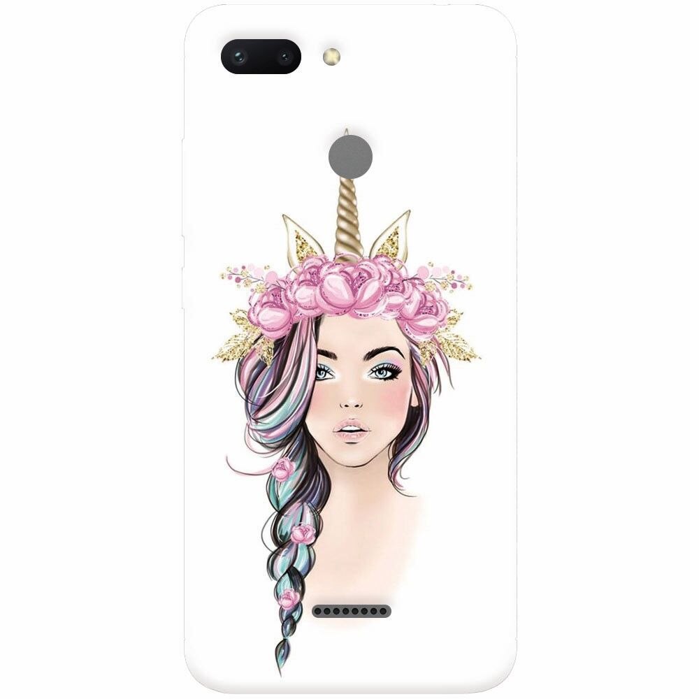 Husa silicon pentru Xiaomi Redmi 6, Unicorn Girl