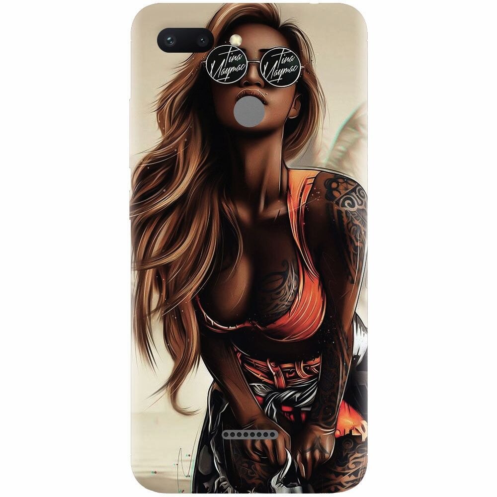 Husa silicon pentru Xiaomi Redmi 6, Tattoed Girl