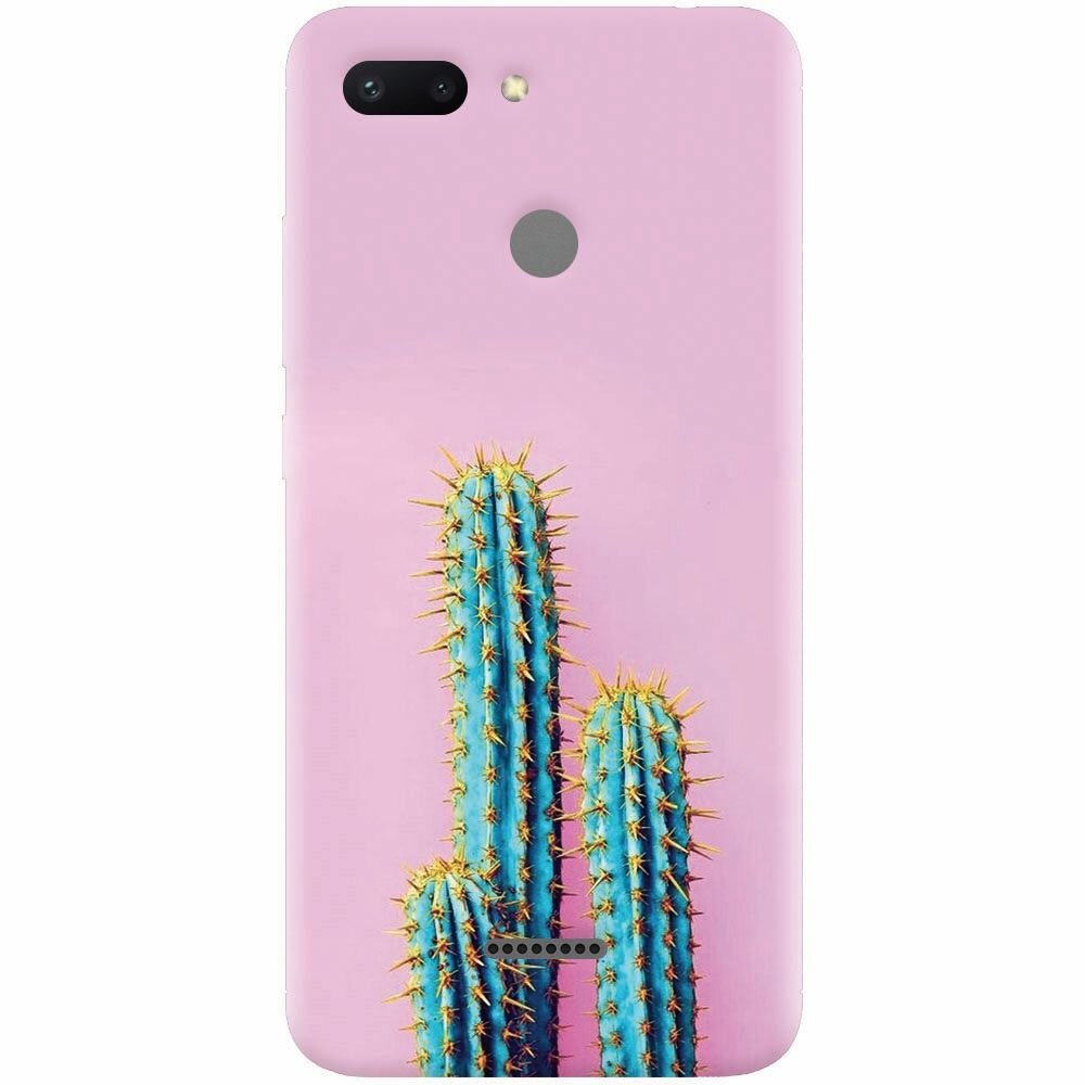 Husa silicon pentru Xiaomi Redmi 6, Cactus 102