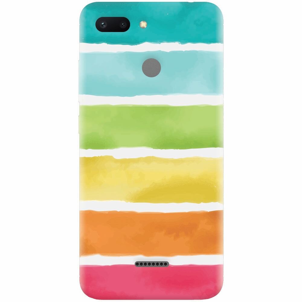 Husa silicon pentru Xiaomi Redmi 6, Watercolors