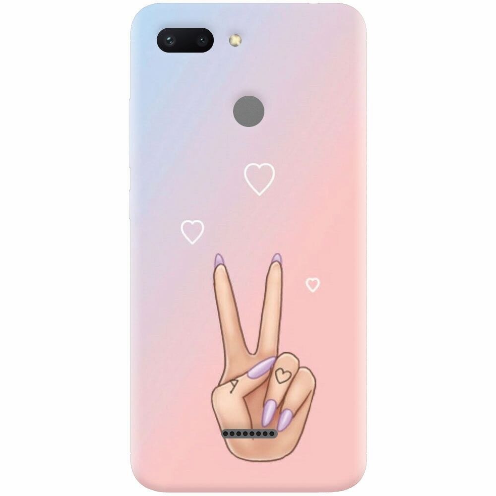 Husa silicon pentru Xiaomi Redmi 6, Victory Love