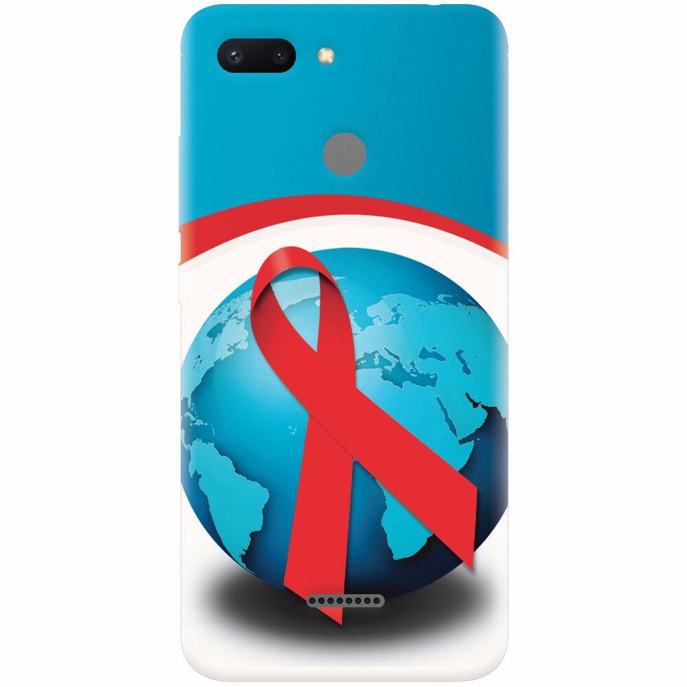 Husa silicon pentru Xiaomi Redmi 6, World Aids Day