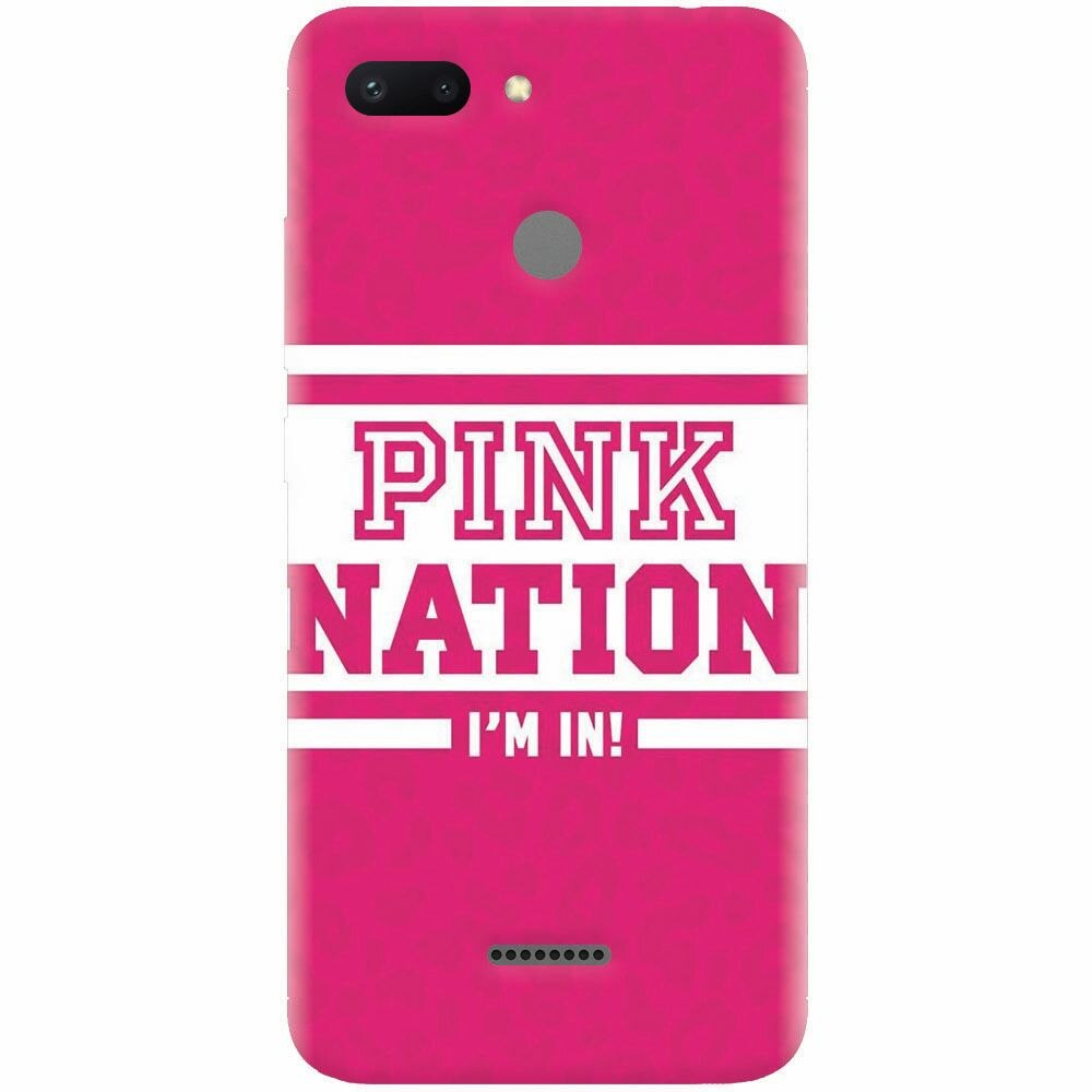 Husa silicon pentru Xiaomi Redmi 6, Pink Nation