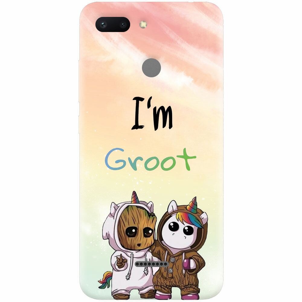 Husa silicon pentru Xiaomi Redmi 6, Im Groot