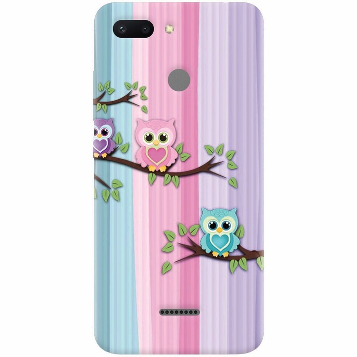 Husa silicon pentru Xiaomi Redmi 6, Cute Owl