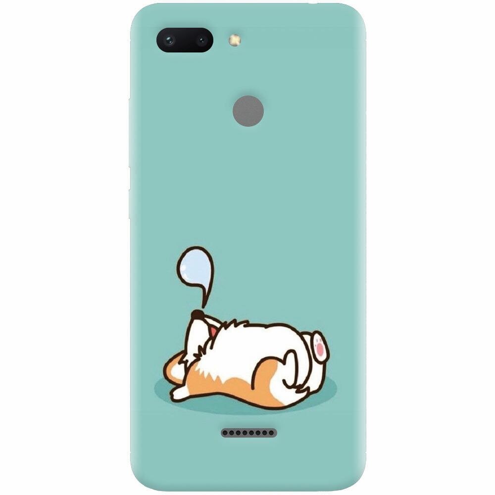 Husa silicon pentru Xiaomi Redmi 6, Cute Corgi