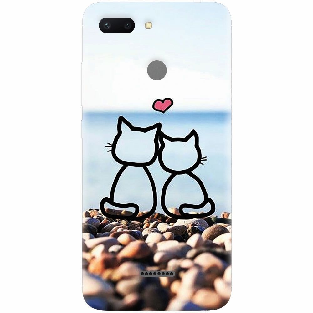 Husa silicon pentru Xiaomi Redmi 6, In Love Cats