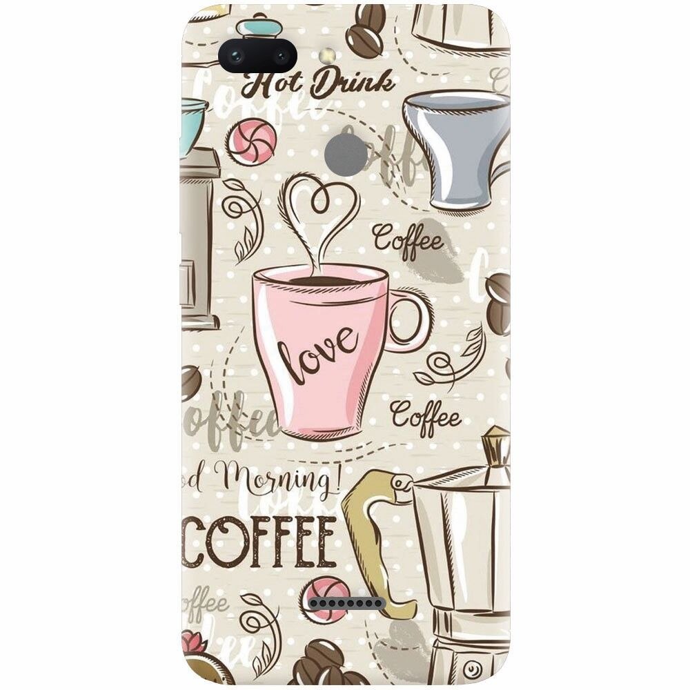 Husa silicon pentru Xiaomi Redmi 6, Coffe And Donuts