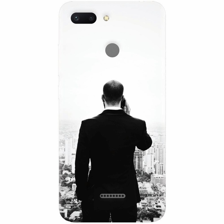 Husa silicon pentru Xiaomi Redmi 6, Man In Suit