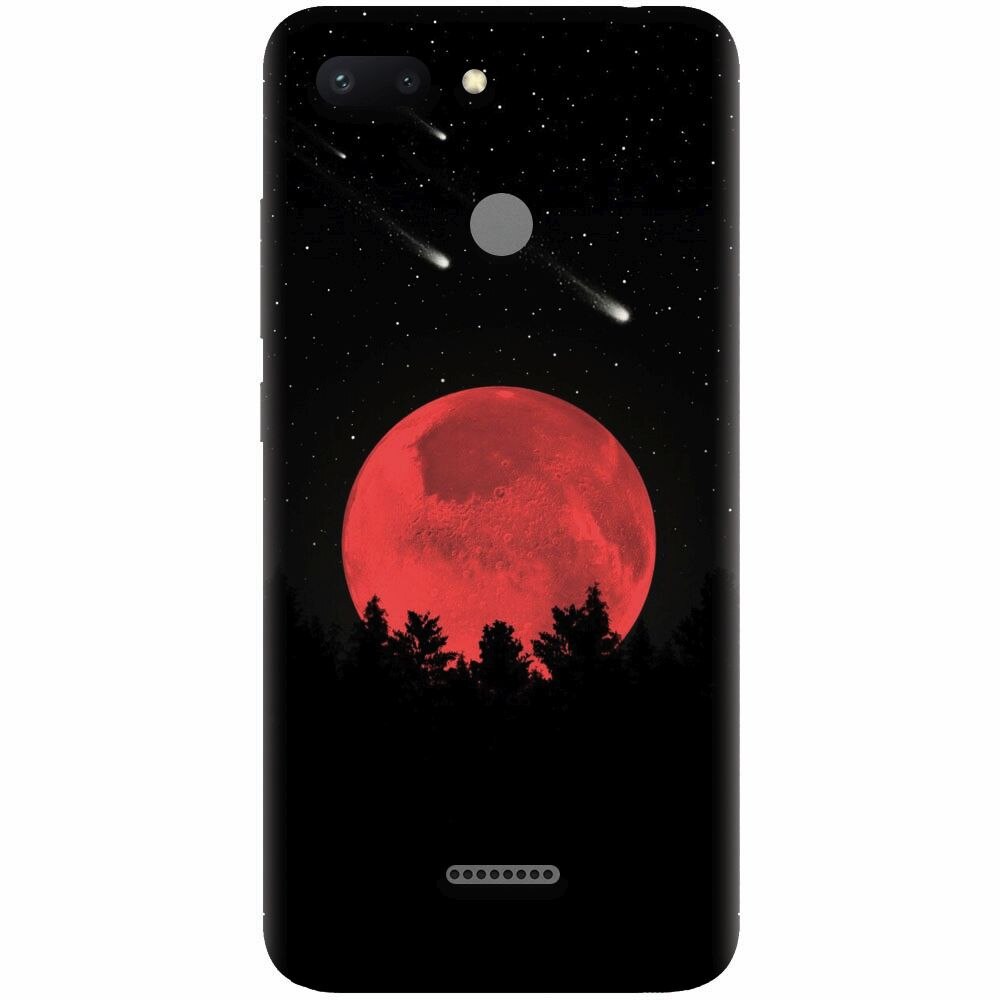 Husa silicon pentru Xiaomi Redmi 6, Blood Moon