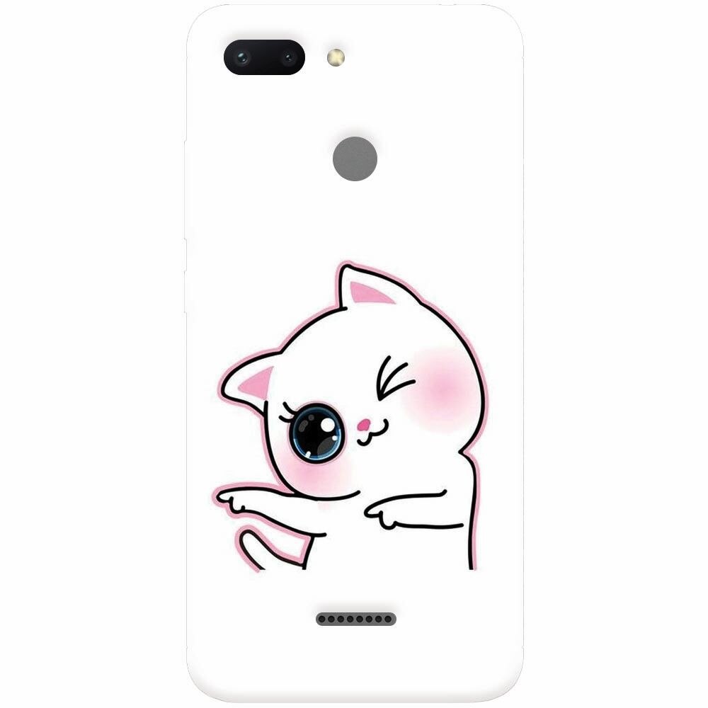 Husa silicon pentru Xiaomi Redmi 6, Cute Kitty