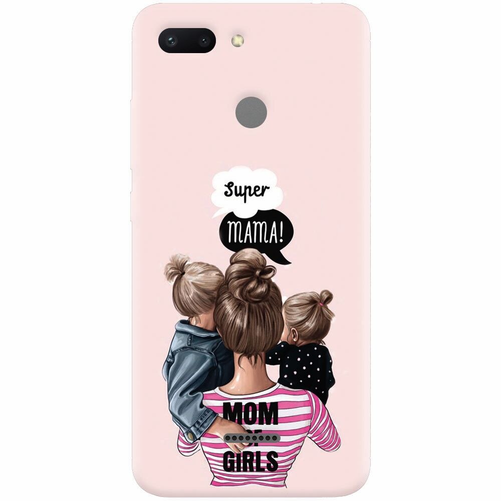 Husa silicon pentru Xiaomi Redmi 6, Mom Of Girls