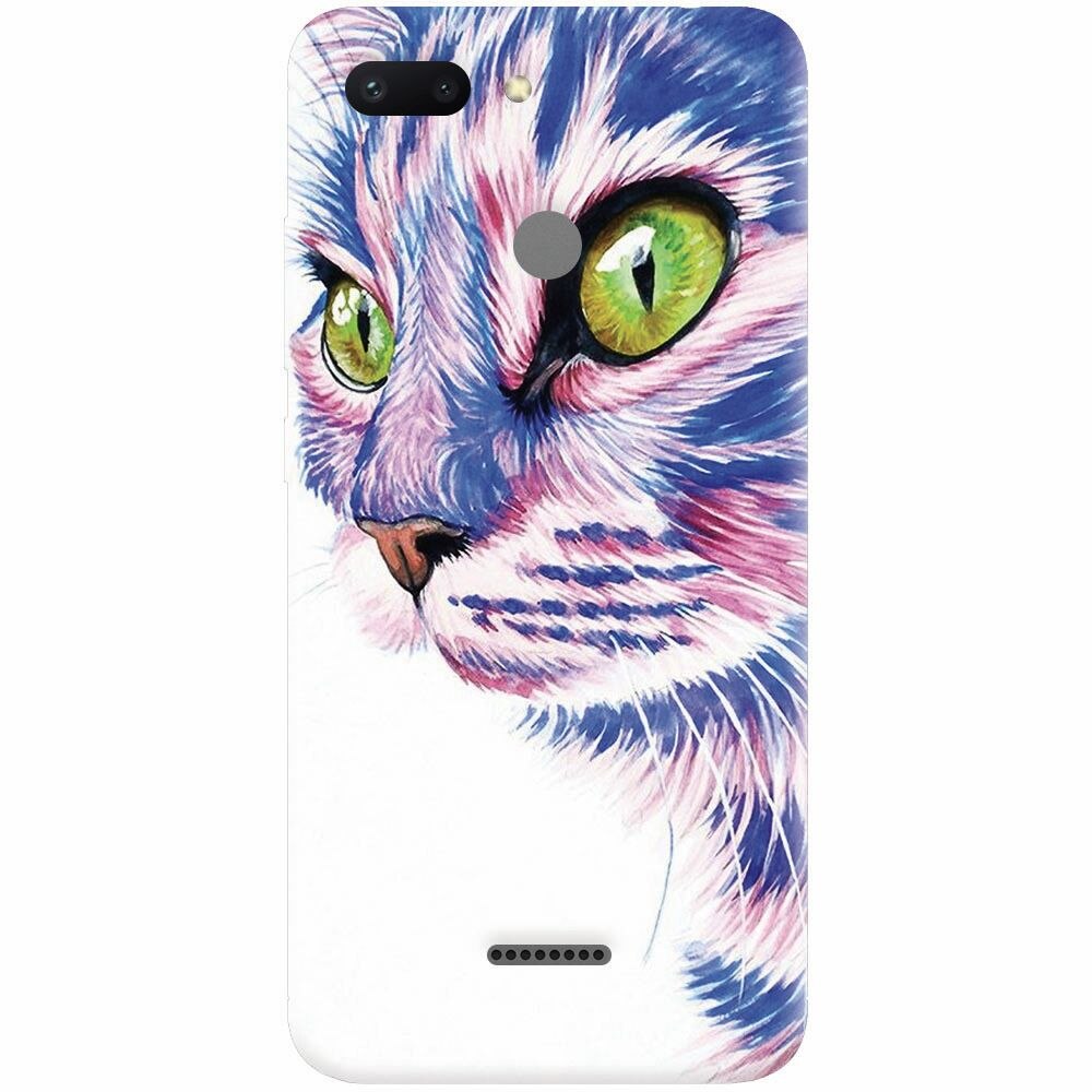 Husa silicon pentru Xiaomi Redmi 6, Colorfull Cat