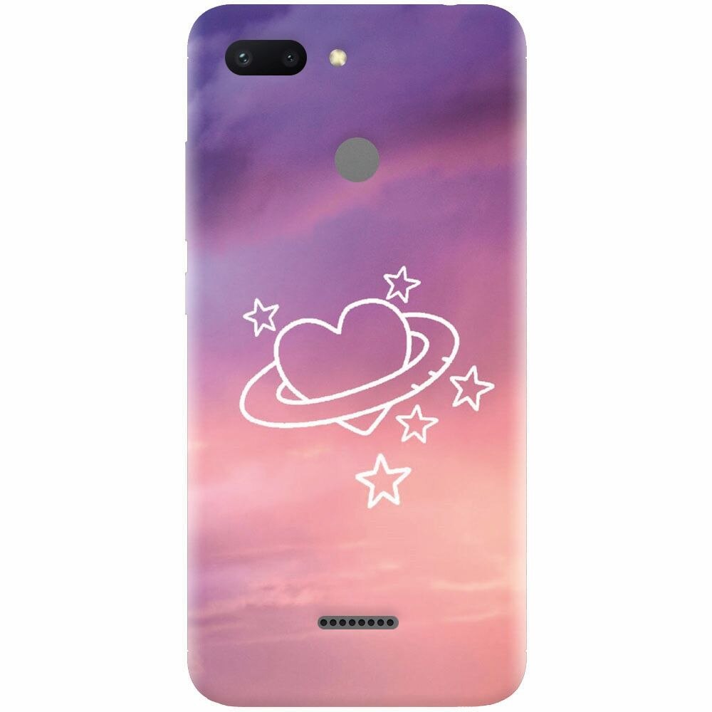 Husa silicon pentru Xiaomi Redmi 6, Galaxy Heart