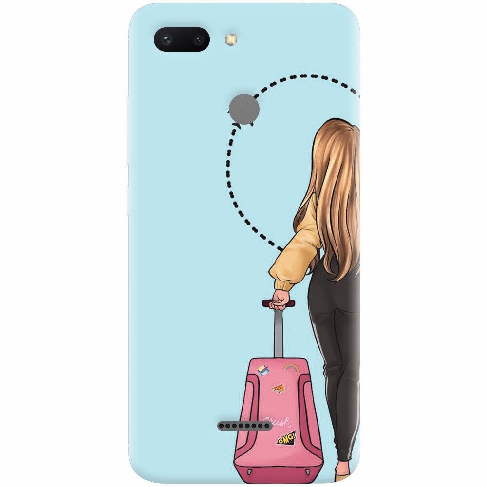 Husa silicon pentru Xiaomi Redmi 6, Travel Girl