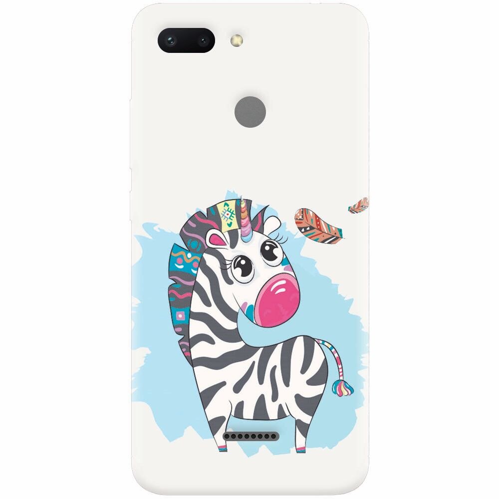 Husa silicon pentru Xiaomi Redmi 6, Zebra