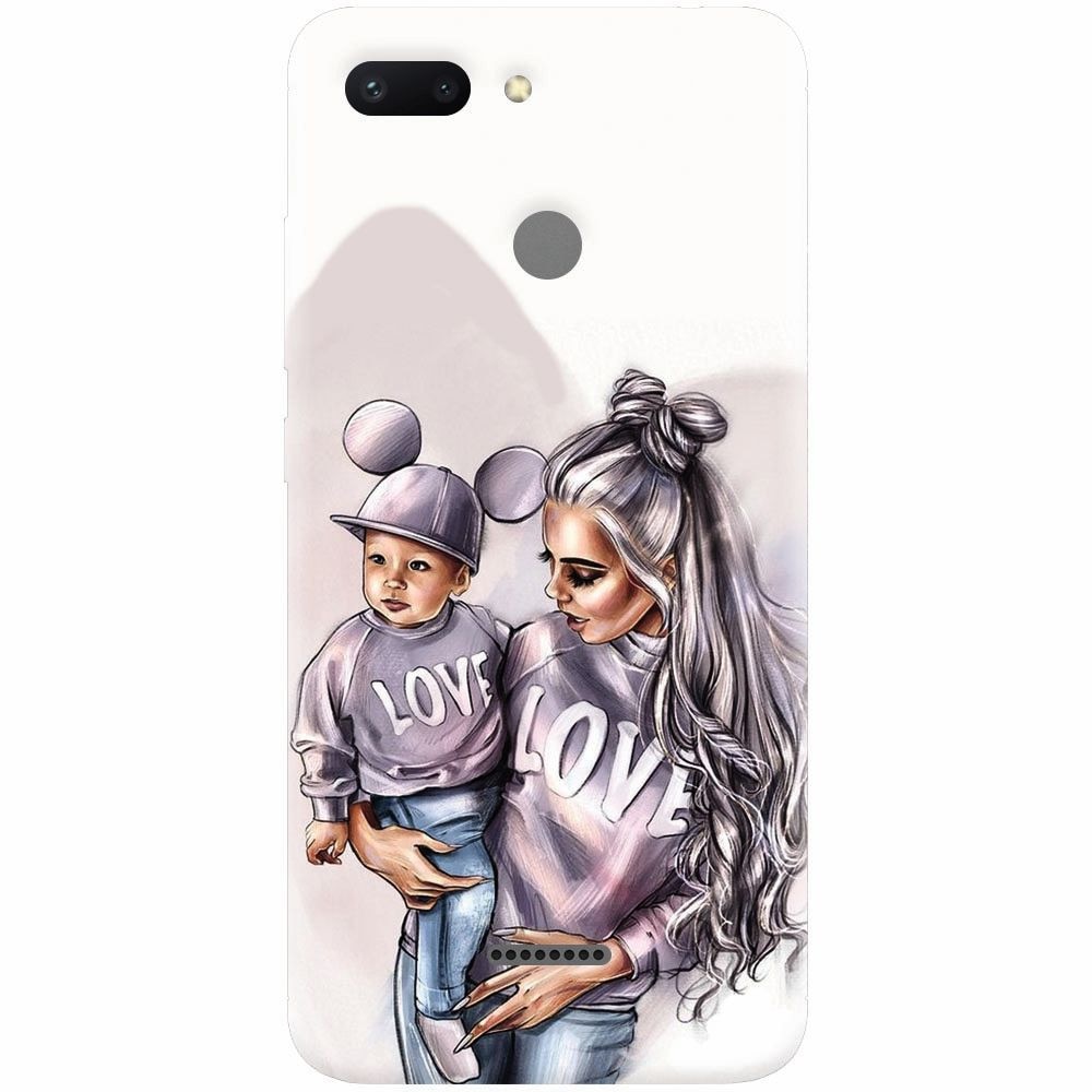 Husa silicon pentru Xiaomi Redmi 6, Mommy Love