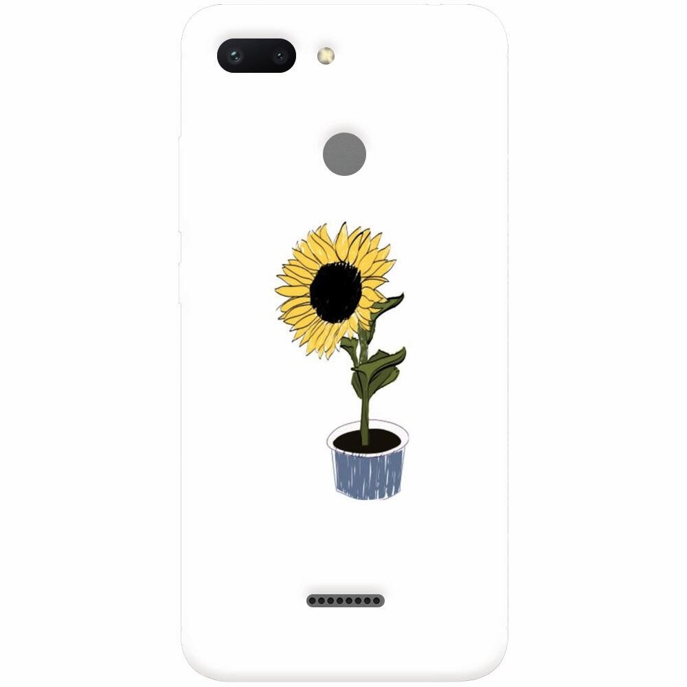 Husa silicon pentru Xiaomi Redmi 6, Sun Flower