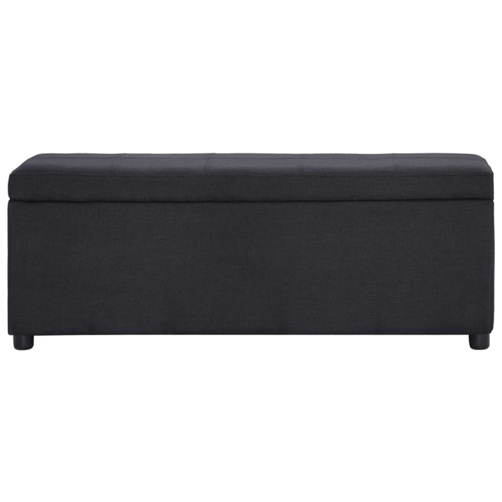 vidaXL fekete poliészter pad tárolórekesszel 116 cm 8.6 kg