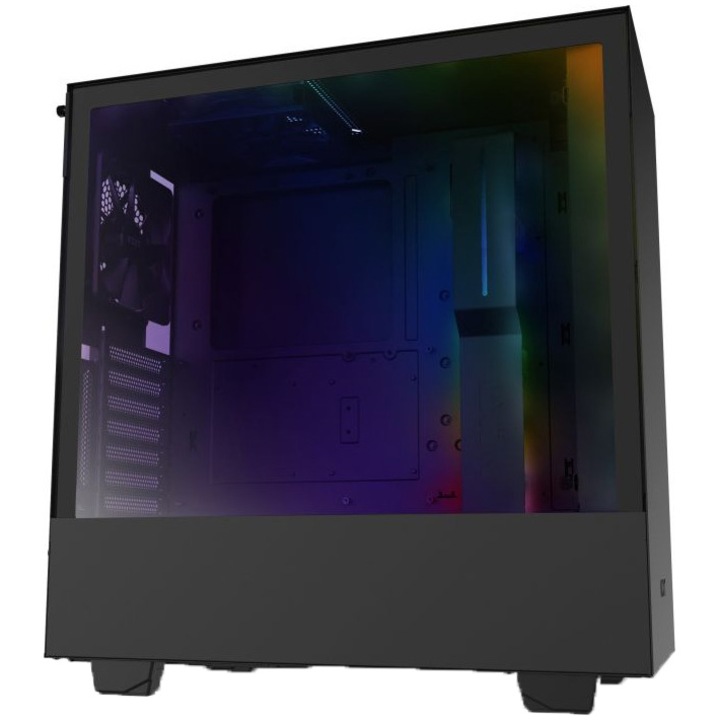 Компютърна кутия NZXT H510i, Middle Tower, ATX, Без захранващ блок, Matte Black
