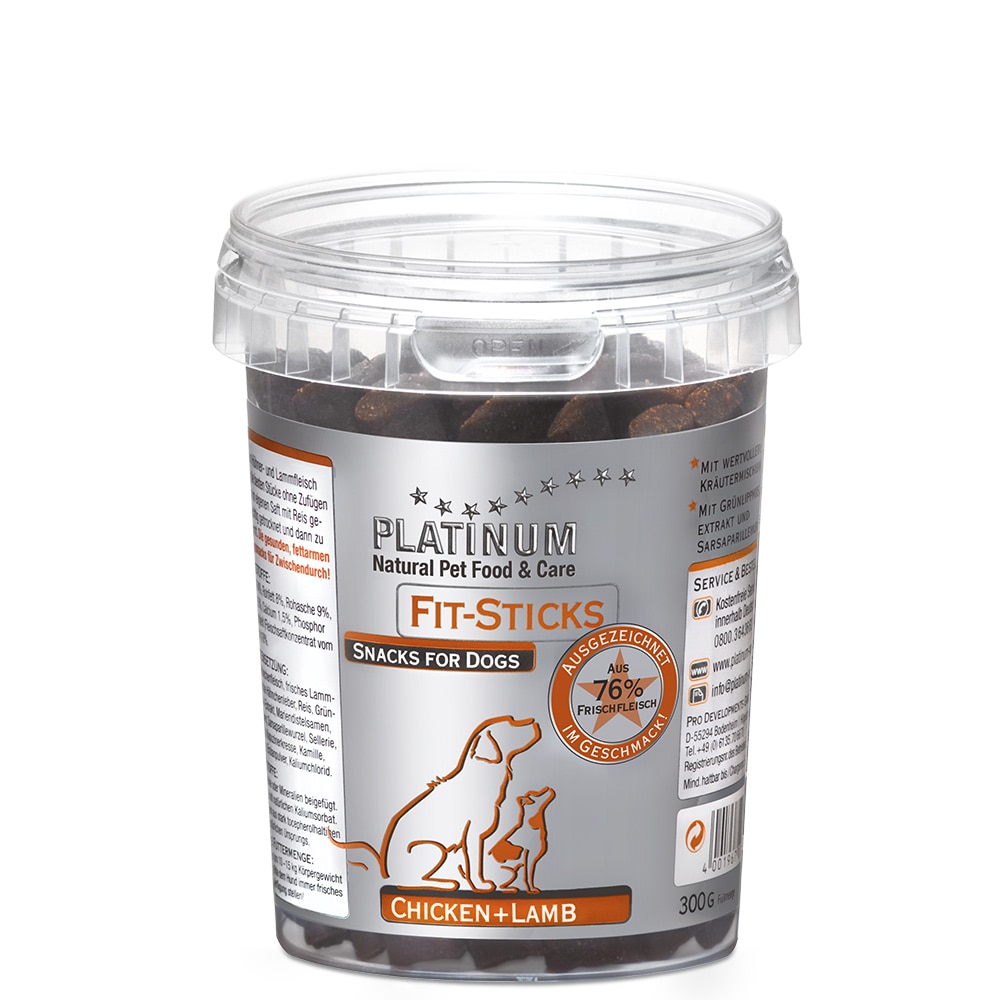 Recompensa Caine Platinum Fit Sticks Chicken and Lamb, 300g
