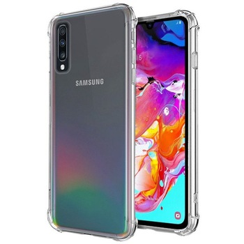 Husa silicon Samsung Galaxy A50, spate anti shock transparenta Husa silicon Samsung Galaxy A50, spate anti shock transparenta