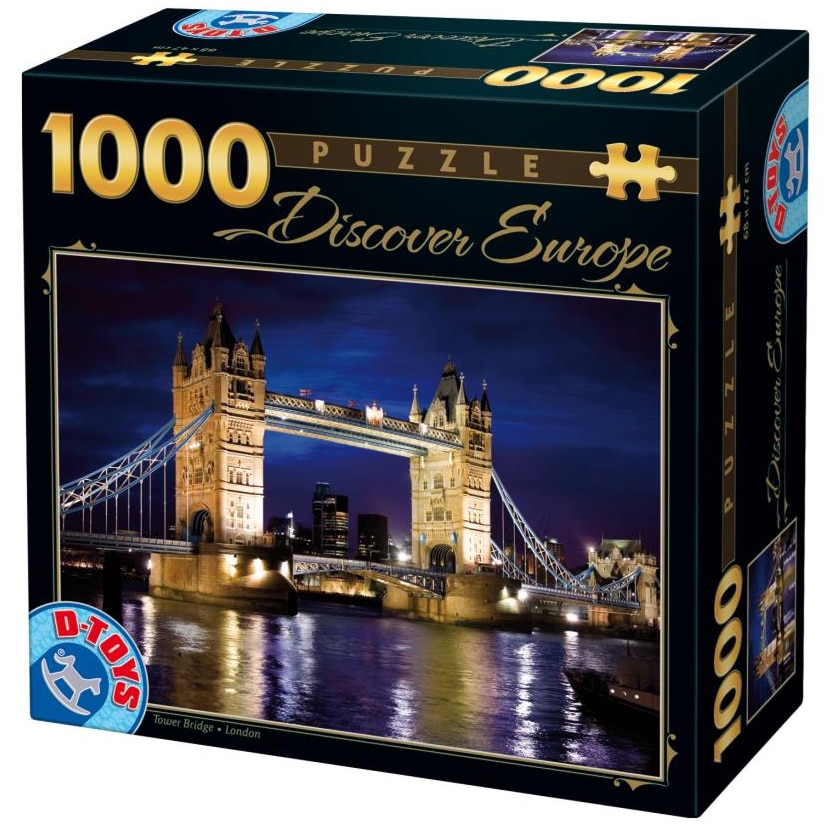 Puzzle D-Toys Descopera Europa, 1000 piese
