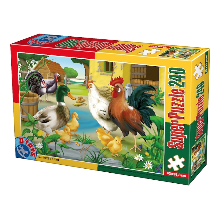 D-Toys Puzzle, Állatok, 240 darab