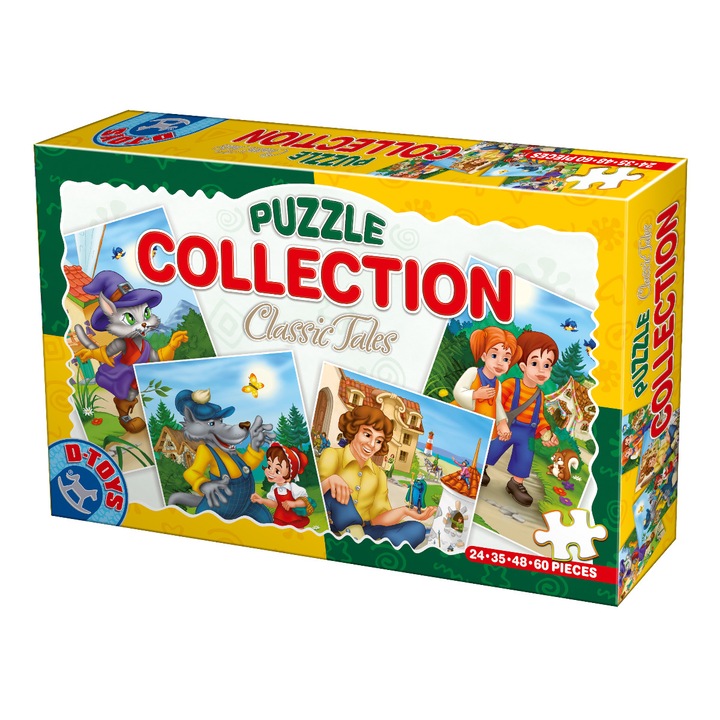 Colectie Puzzle D-Toys Basme-24,35,48,60 piese