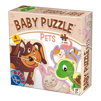 Puzzle D-Toys baby, Animale favorite, 12 piese Puzzle D-Toys baby, Animale favorite, 12 piese