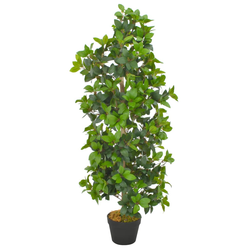Planta artificiala dafin cu ghiveci, vidaXL, Poliester, 120 cm, 1350, Verde