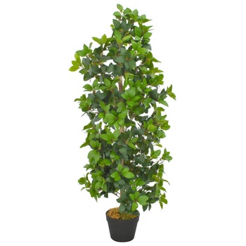 Planta artificiala dafin cu ghiveci, vidaXL, Poliester, 120 cm, 1350, Verde Planta artificiala dafin cu ghiveci, vidaXL, Poliester, 120 cm, 1350, Verde