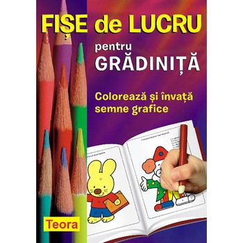 Fise de lucru pentru gradinita - Coloreaza si invata semne grafice Fise de lucru pentru gradinita - Coloreaza si invata semne grafice