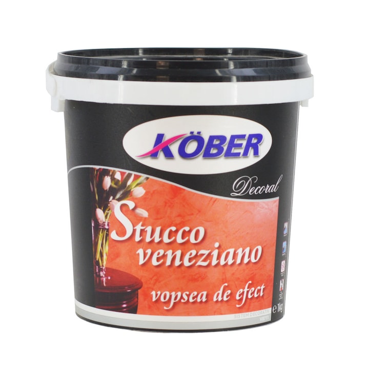Vopsea efect Stucco Veneziano Alb Antic Kober 1 kg