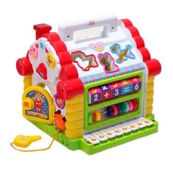 Casuta muzicala STARMAG My Litle Fun House cu diverse forme si lumini, Multicolora Casuta muzicala STARMAG My Litle Fun House cu diverse forme si lumini, Multicolora