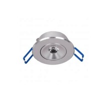 Spot LED 1x1W Rotund Mobil Argintiu 220V Lumina Alb Rece
