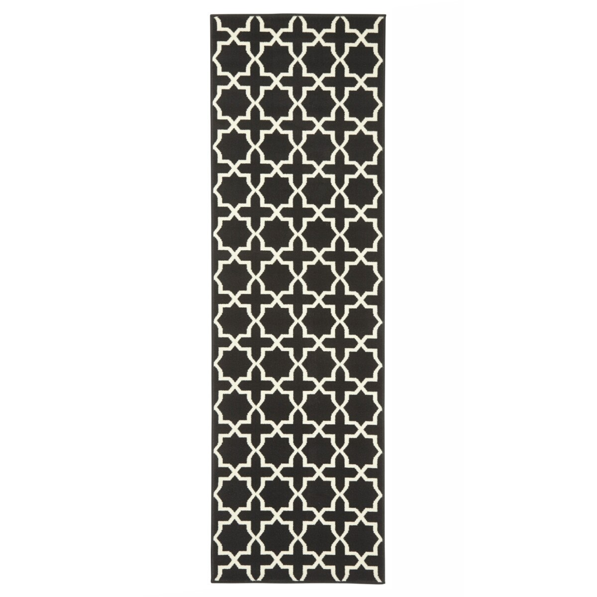 Covor Modern & Geometric Basic, Negru, 80x350, C449-470210